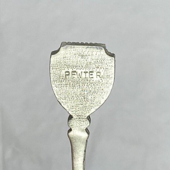 Souvenir Spoon California Est 1848 Pewter Enamel Vintage Collector Travel EUC - Picture 4 of 7